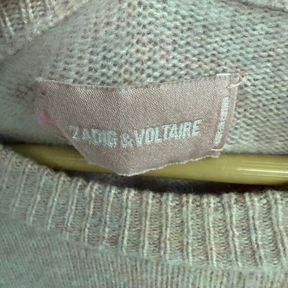 Zadig & Voltaire Markus stars 100% cashmere sweater - Picture 4 of 6